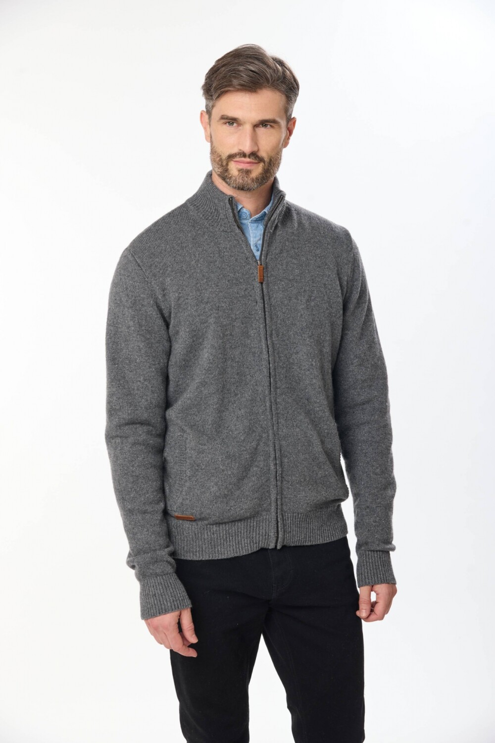 CAMPERA TEJIDA Gris