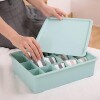Organizador caja con divisiones verde ropa Interior Organizador caja con divisiones verde ropa Interior