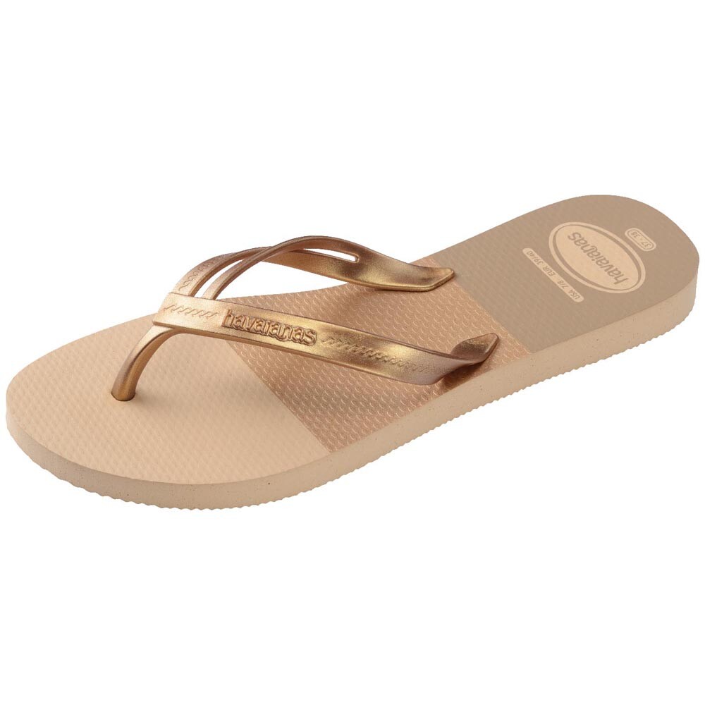Sandalias Havaianas Elegance Print Grafito Dorado