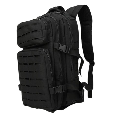 Mochila táctica 35 litros sistema Molle láser Negro