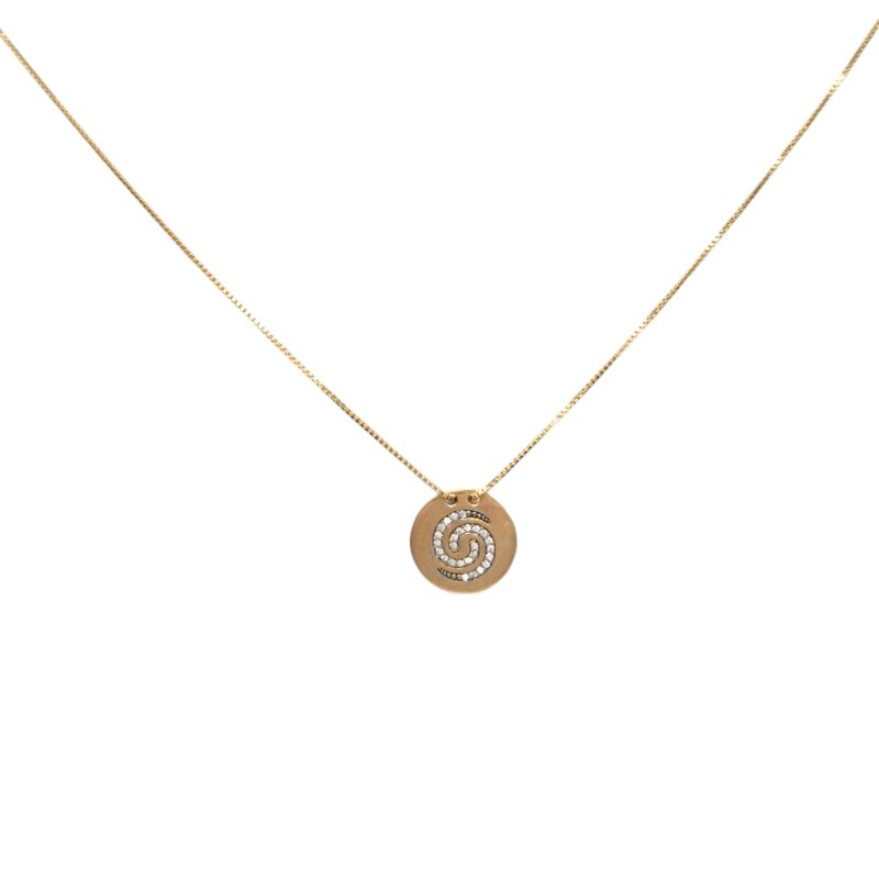 Conjunto Espiral-Oro bajo-Piedra Zirconia-CJ8036 Conpiedra