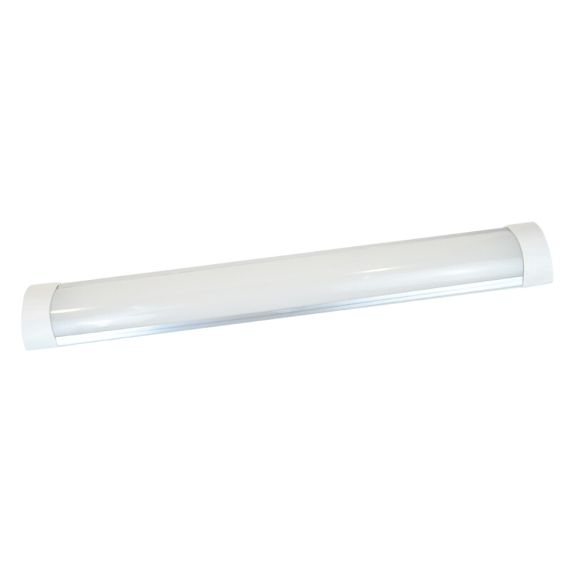 Tubo de luz led con pinzas batería 12 v BLANCO