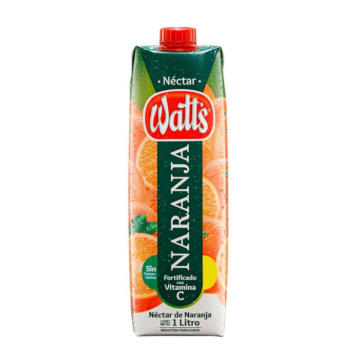 WATTS NECTAR NARANJA FR. X 1000 ML. única