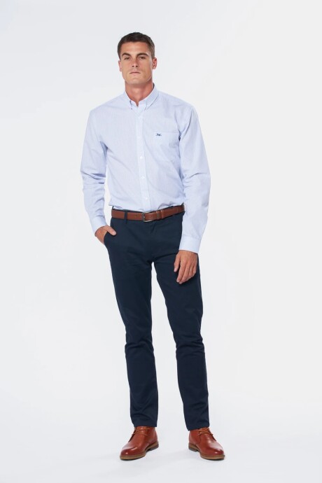 PANTALÓN CLÁSICO - Marino - Gabardina PANTALÓN CLÁSICO - Marino - Gabardina
