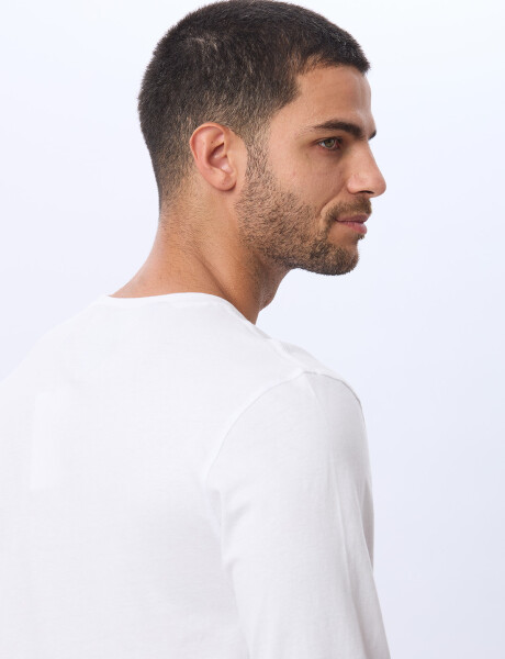 REMERA LISA DE ALGODÓN Blanco