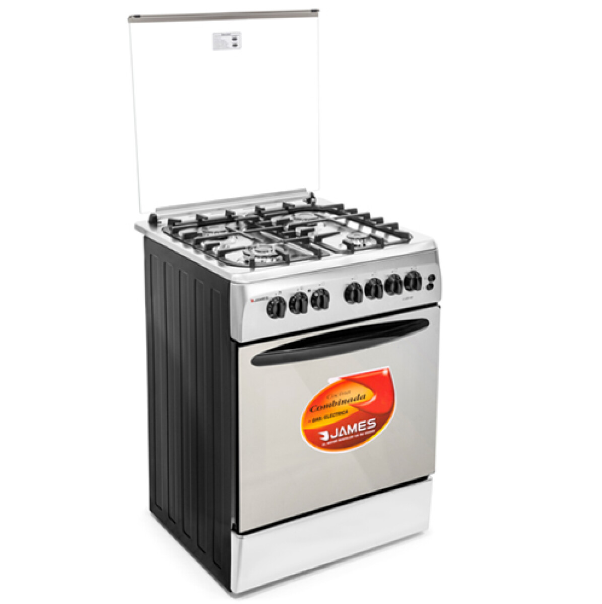 COCINA JAMES C 225 CH- 4H HE A.Inox Combinada - Sin color 