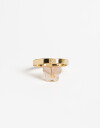 Anillos Chicos Special Price Anillo De Metal Con Charm Mariposa - Dorado