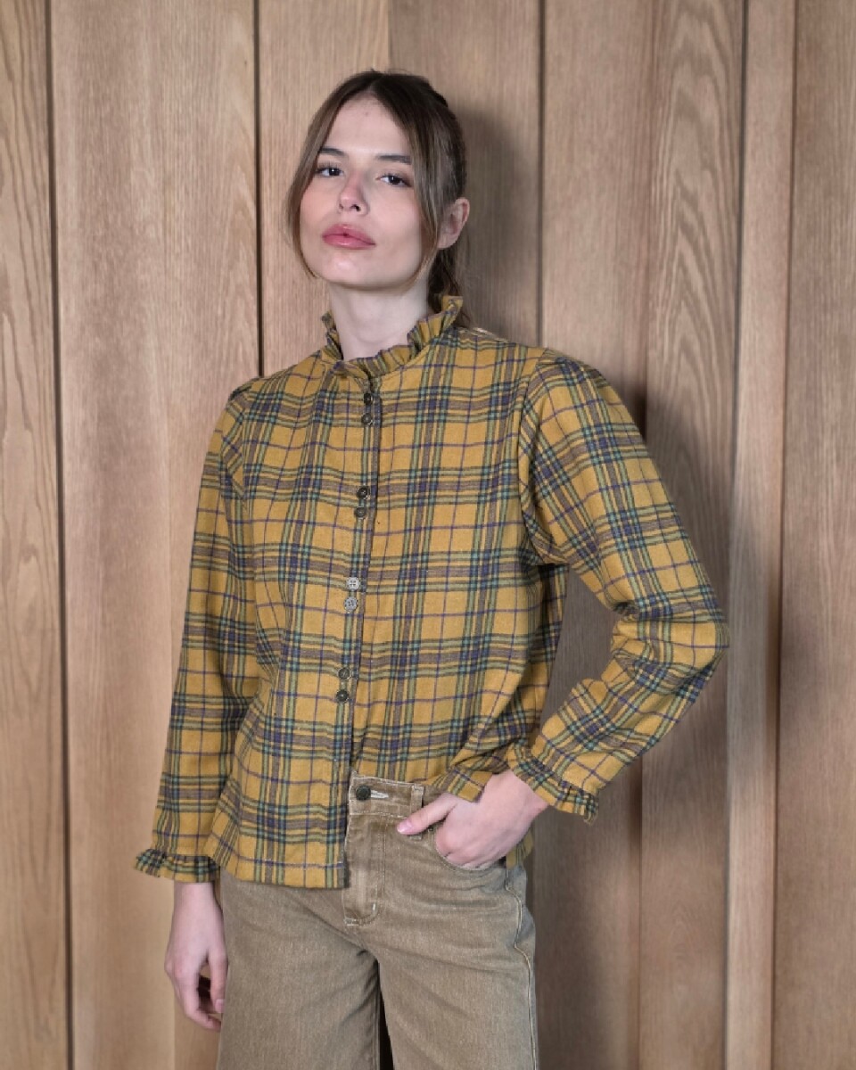 Camisa Mili - Escocés Mostaza 