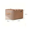 Caja de almacenamiento organizador de ropa 42cm Marrón