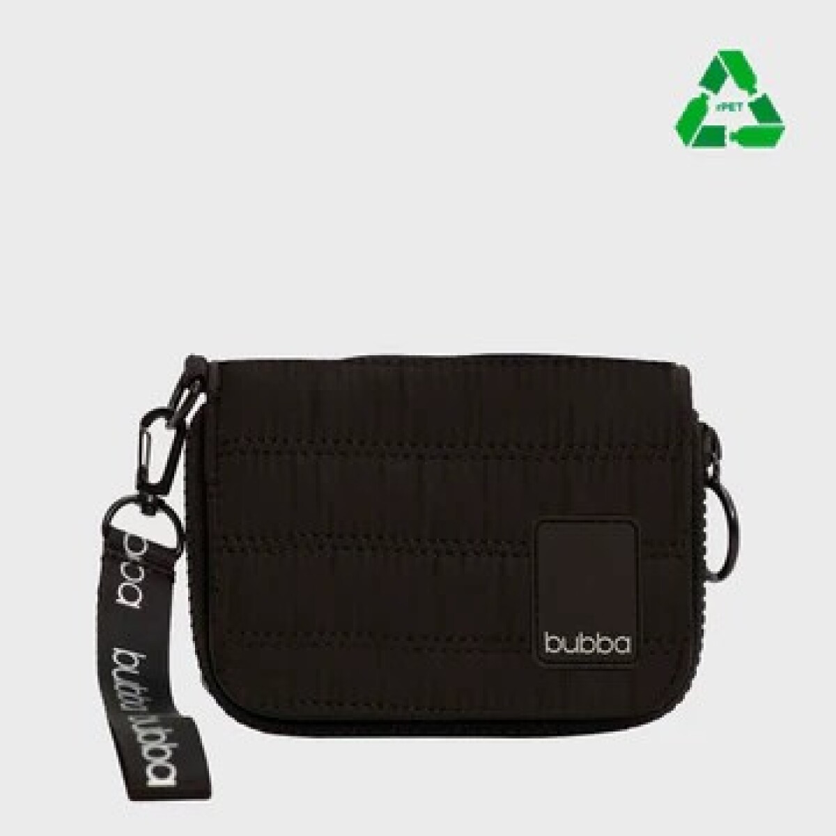 BUBBA BILLETERA MATTE BLACK VELVET MINI RPET - 0 