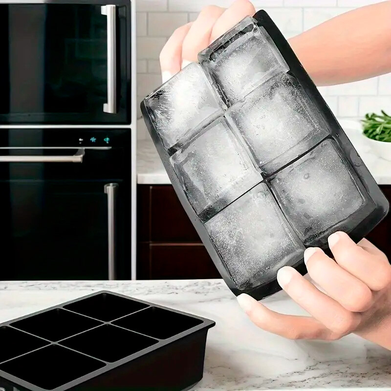 Cubetera hielera de silicona 6 cubos Cubetera hielera de silicona 6 cubos