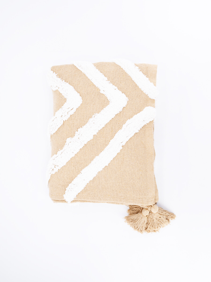MANTA THROW - BEIGE 
