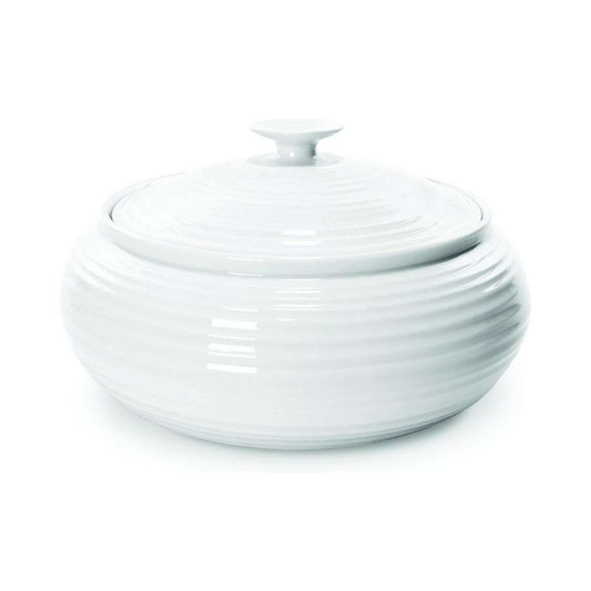 PORTMEIRION S CONRAN CASEROLA REDONDA C/TAPA BLANCA 