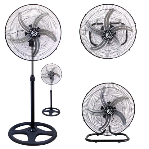 Pack Ventilador Goldtech X2 3 En 1 De Pie Pared Techo Metal Pack Ventilador Goldtech X2 3 En 1 De Pie Pared Techo Metal