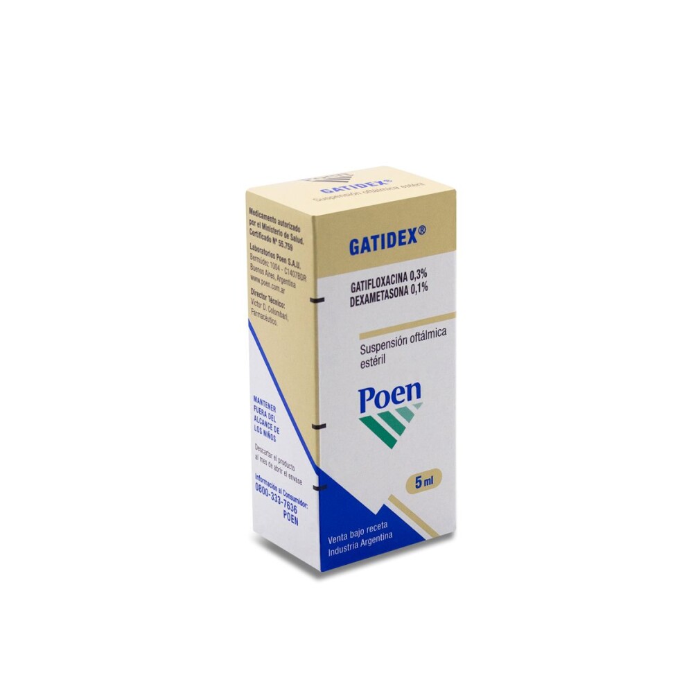 GATIDEX SUSP. OFTALM. FR. X 5 ML. única