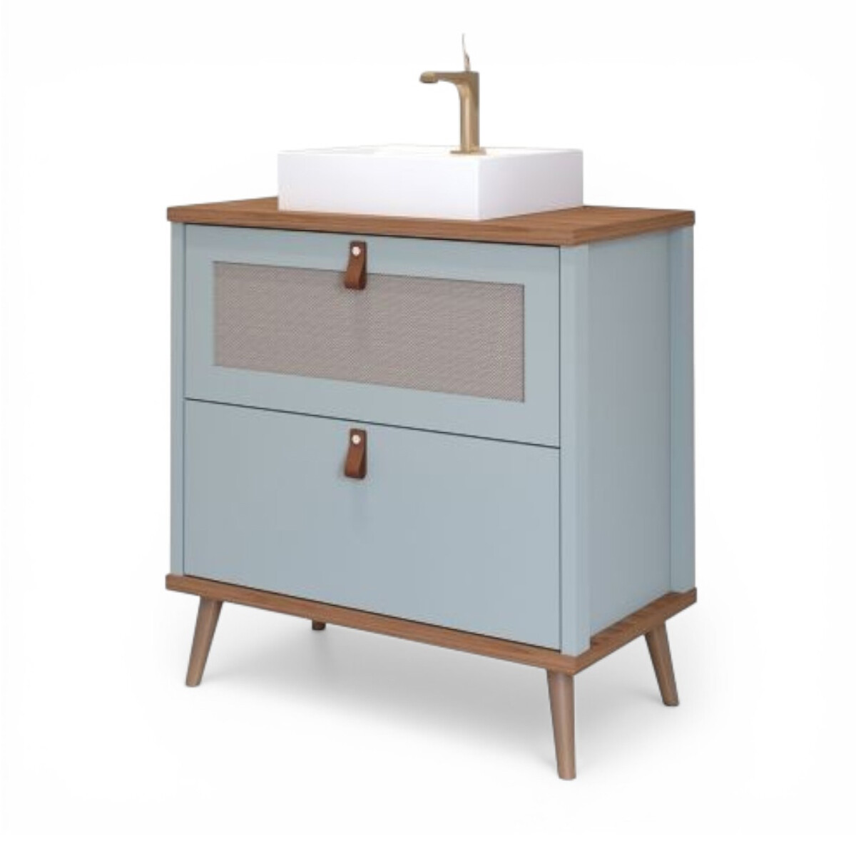 Mueble De Baño Paris 80cm Color Cappuccino/freijo (pausado Por Fotos Incorrectas) 