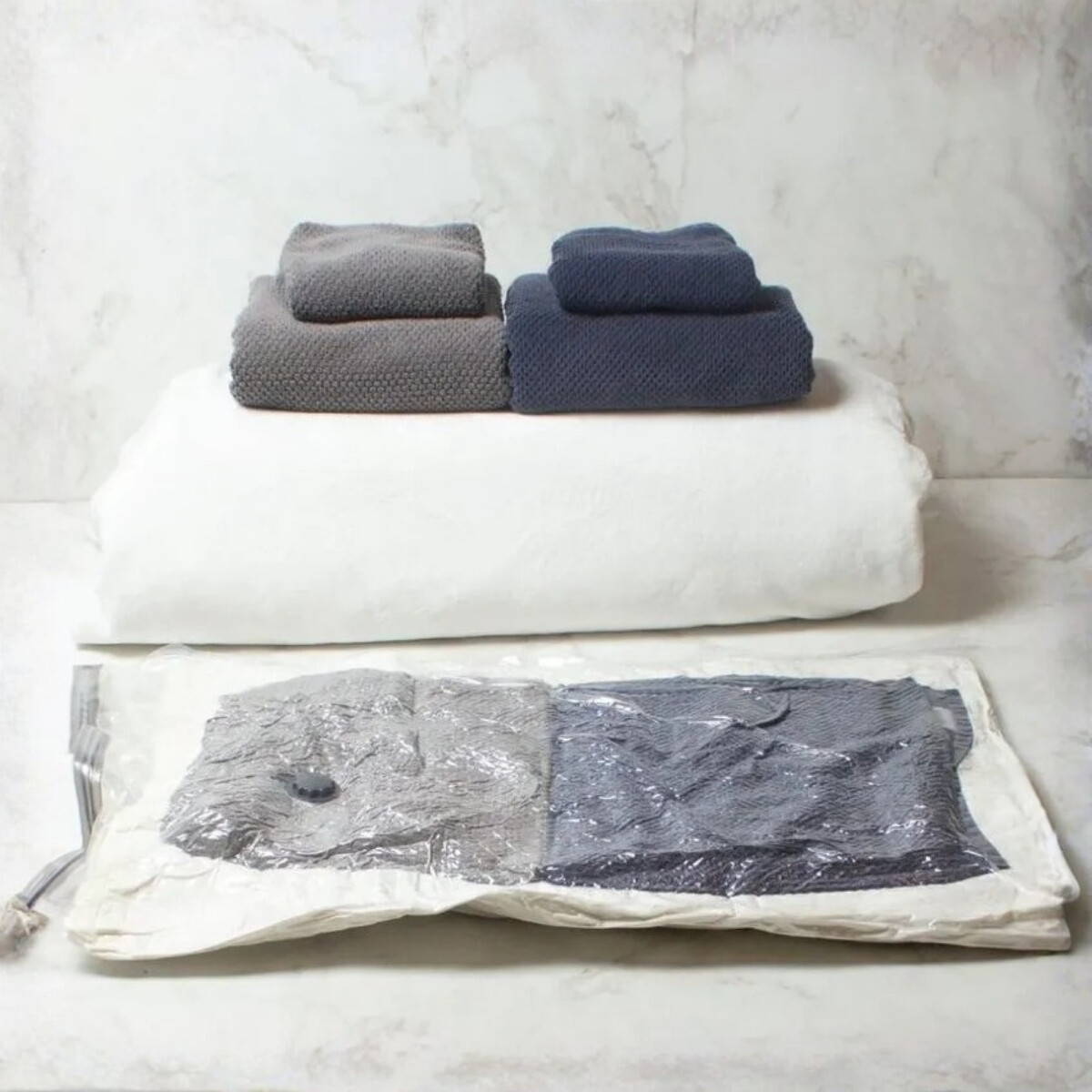 Bolsa al vacío para ropa GG - TRANSPARENTE 