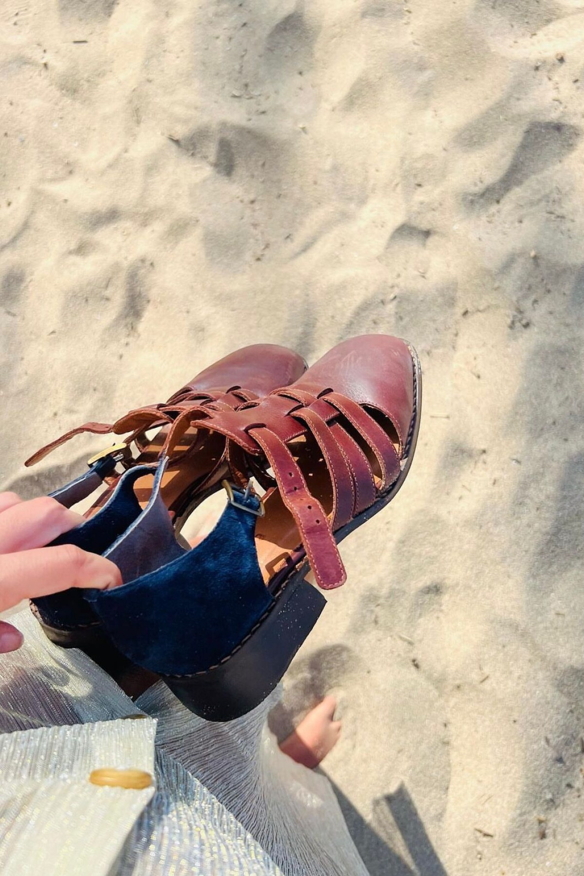 Sandalia Mallorquina Azul