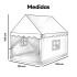 Carpa Casita Infantil IMBACK IBK-CAR005 | Casa de Juegos Estilo Hogar con Cortinas, Plegable y Resistente Celeste Carpa Casita Infantil IMBACK IBK-CAR005 | Casa de Juegos Estilo Hogar con Cortinas, Plegable y Resistente Celeste