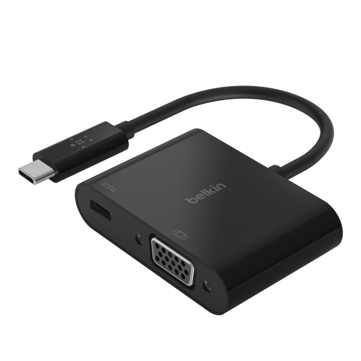 ADAPTER USB-C TO VGA + CHARGE ADAPTER 60W BELKIN Negro