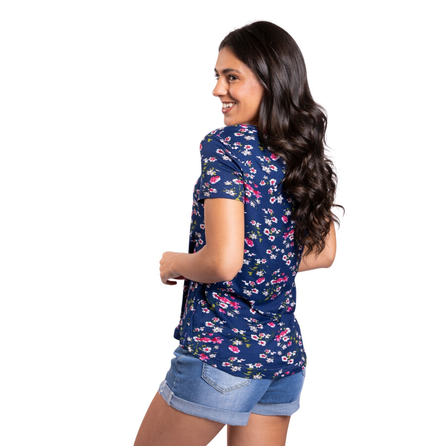 CHERRY REMERA NAVYFLOWER