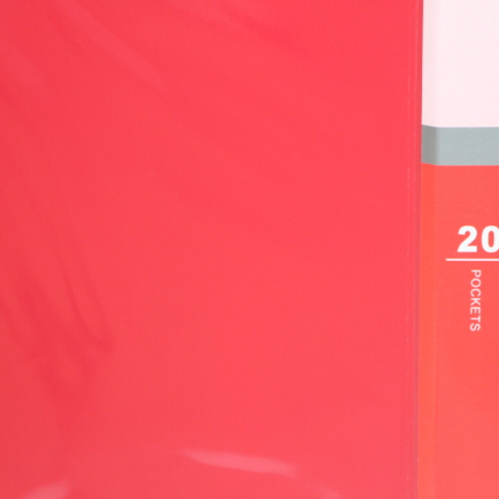 CARPETA YIL A4 CON 20 FUNDAS ROJO