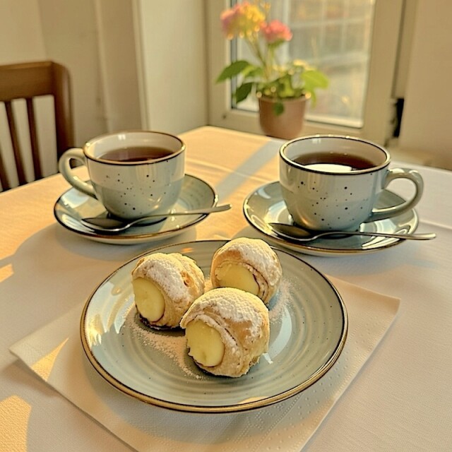 Cañoncitos de Crema Pastelera Cañoncitos de Crema Pastelera