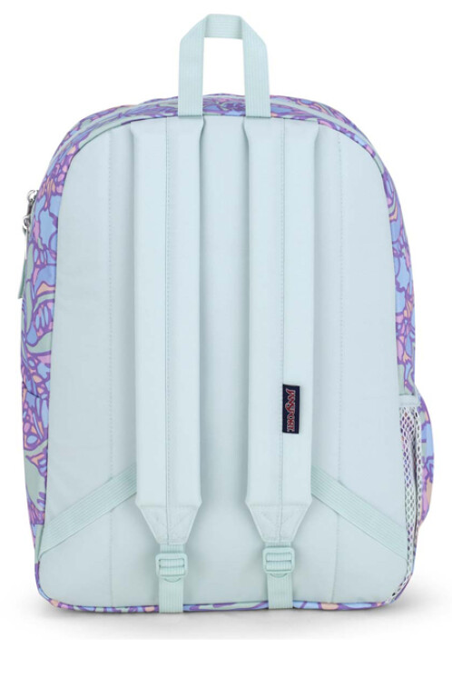 MOCHILA JANSPORT CROSS TOWN FLUID FLORAL PASTEL LILAC