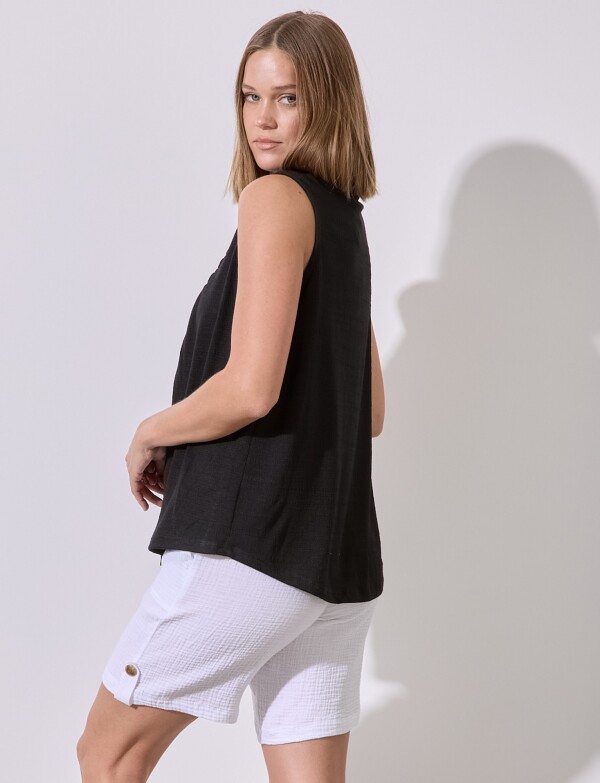 Musculosa Frunces NEGRO