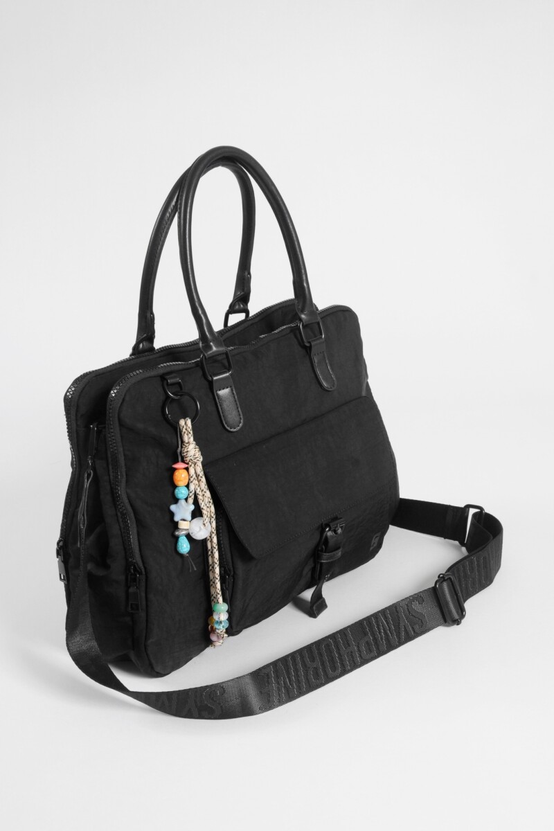 Briefcase con llavero negro