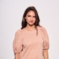 Imagen de Remera Algodón Manga Globo - Rosa