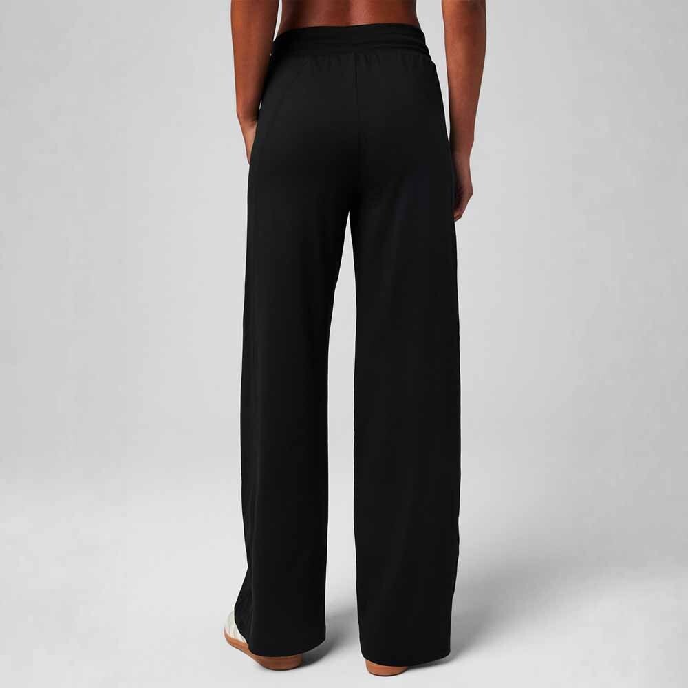 Pantalón Cloud Jersey Wide Leg Pant Mujer Black