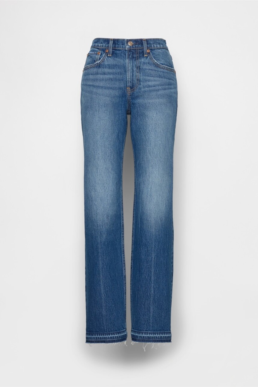 Jean Relaxed Straight Mujer Medium Wash