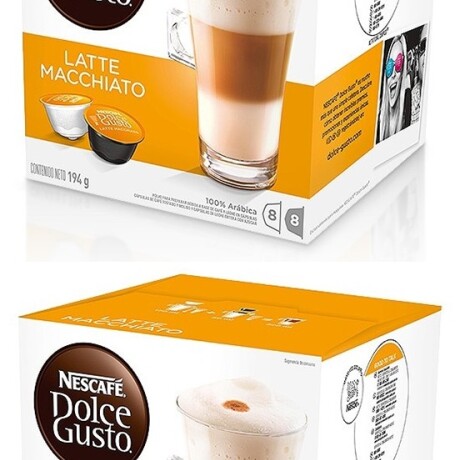 Pack X3 Cápsulas Dolce Gusto Latte Macchiato Nescafe 001