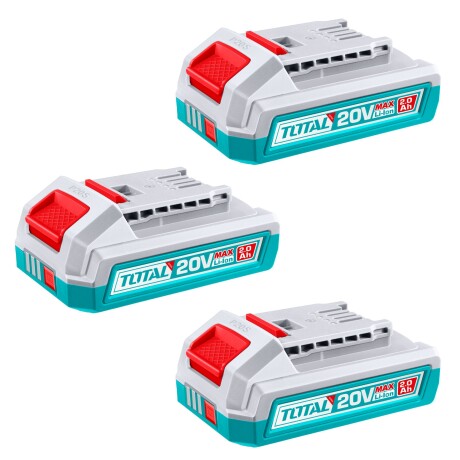 3 Baterías Litio Ion 2.0Ah 20v 3 Baterías Litio Ion 2.0Ah 20v