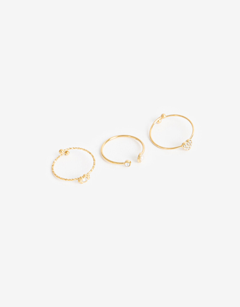 Sets Anillos Metal Sets Anillos, Acero - Dorado