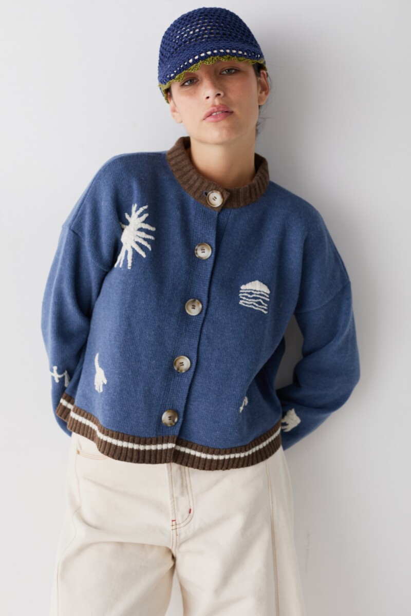 CARDIGAN TERRO UY - Azul 