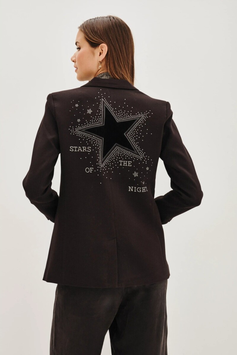 Saco Pinda Strass Negro