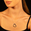 Colgante con cadena Freesia de plata 925 con un brillante Colgante con cadena Freesia de plata 925 con un brillante