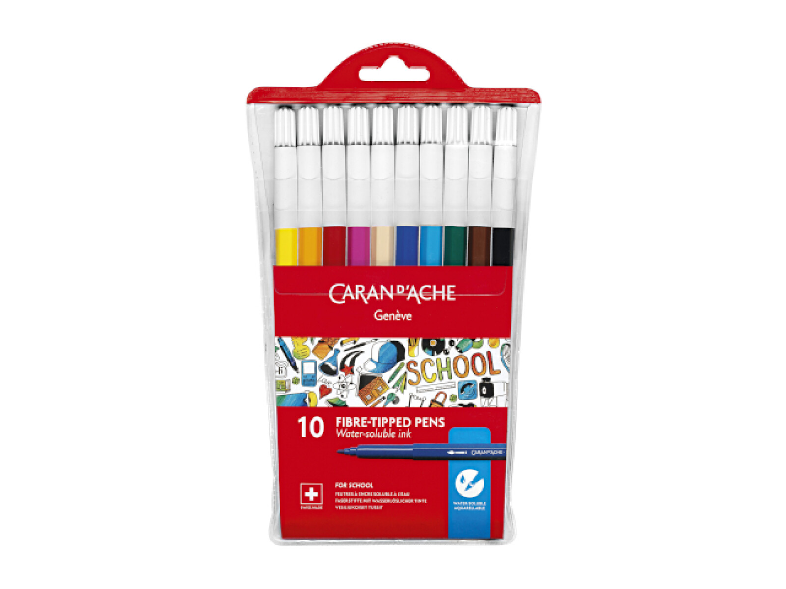 Marcadores acuarelables Caran d'Ache -School Line- 