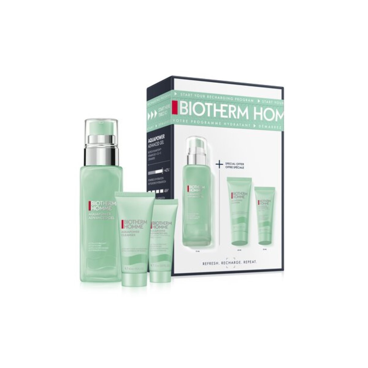 Pack Biotherm Aquapower Homme Gel Gel + Hidratante 
