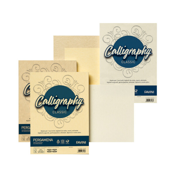 Hoja A4 Favini Calligraphy Pergamena 190 g