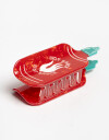 Broche Acrilico Broche Acrílico Salsa Picante - Rojo Medio