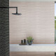 Cerámica Beige Brick Con Relieve 7.5X26Cm Pared GAMAS DE BEIGE