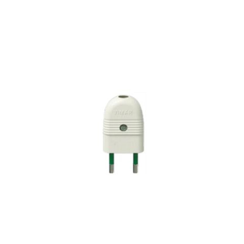 FICHA MACHO 2X10A REFORZADA. BLANCO FICHA MACHO 2X10A REFORZADA. BLANCO