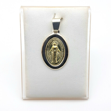 Medalla religiosa de Plata 925 y Doublé en Oro 18 kt Milagrosa