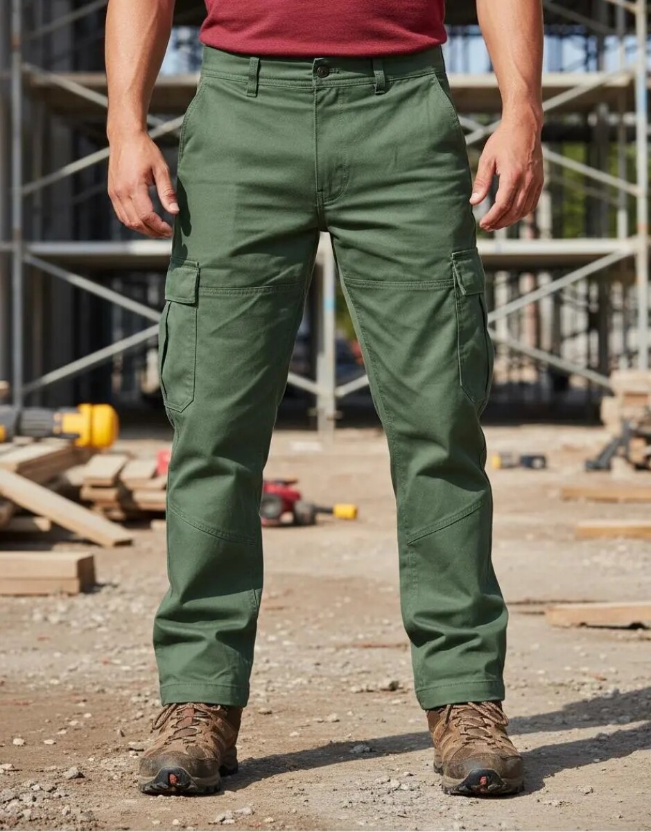 PANTALÓN MULITA CARGO HOMBRE VERDE 