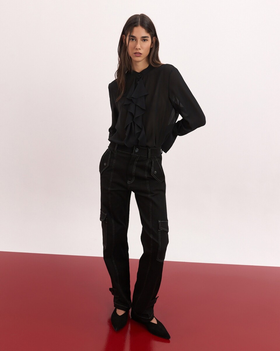 Camisa Laurent - Negro 