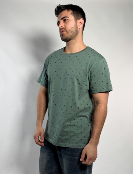 Remera estampada Charly Verde