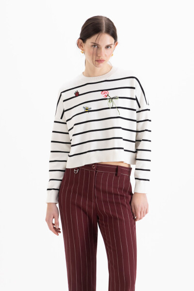 SWEATER BERRY Blanco